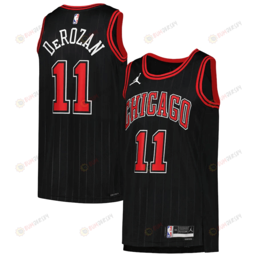 DeMar DeRozan 11 Chicago Bulls Men 2022/23 Swingman Jersey Black - Statement Edition