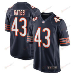 DeMarquis Gates Chicago Bears Game Player Jersey - Navy