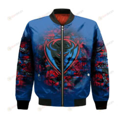 DePaul Blue Demons Bomber Jacket 3D Printed Camouflage Vintage