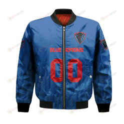 DePaul Blue Demons Bomber Jacket 3D Printed Team Logo Custom Text And Number