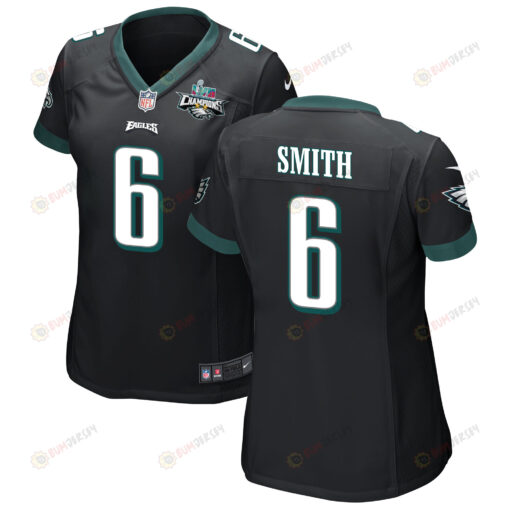 DeVonta Smith 6 Philadelphia Eagles Super Bowl LVII Champions 2 Stars WoMen's Jersey - Black