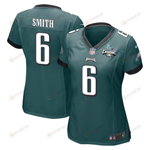 DeVonta Smith 6 Philadelphia Eagles Super Bowl LVII Champions 2 Stars WoMen's Jersey - Midnight Green