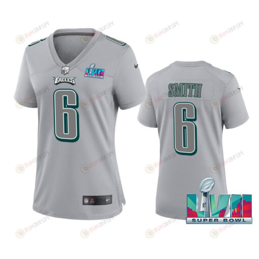 DeVonta Smith 6 Philadelphia Eagles Super Bowl LVII Game Jersey - Women Gray