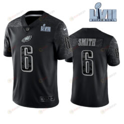 DeVonta Smith 6 Philadelphia Eagles Super Bowl LVII Reflective Limited Jersey