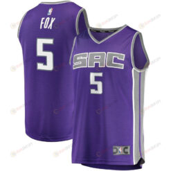 De'aaron Fox Sacramento Kings Fast Break Player Jersey - Icon Edition - Purple
