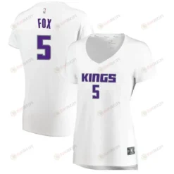 De'aaron Fox Sacramento Kings Women's Fast Break Jersey - Association Edition - White