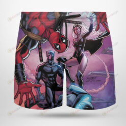 Deadpool Marvel Comics Hawaiian Short Summer Shorts Men Shorts - Print Shorts