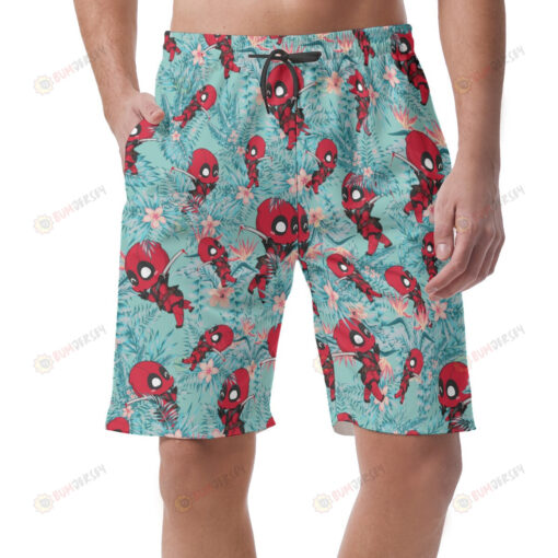 Deadpool Marvel Tropical Hawaiian Shorts Summer Shorts Men Shorts - Print Shorts