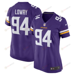 Dean Lowry 94 Minnesota Vikings Women's Game Jersey - Purple