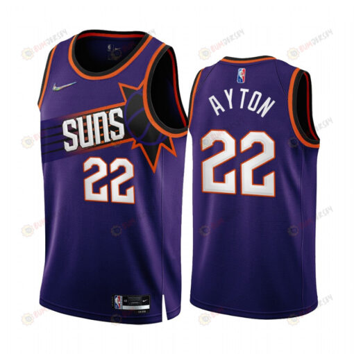 Deandre Ayton 22 Phoenix Suns 2022-23 Purple Icon Edition Men Jersey 75th