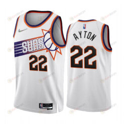 Deandre Ayton 22 Phoenix Suns 2022-23 White Association Edition Jersey 75th