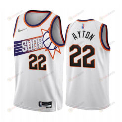 Deandre Ayton Phoenix Suns 2022-23 White 22 Association Edition Jersey 75th - Men