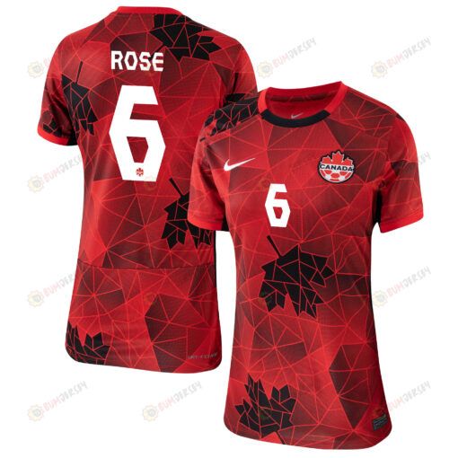 Deanne Rose 6 Canada Women's National Team 2023-24 World Cup Home Women Jersey