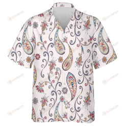 Decorative Flowers Branches Traditional Paisley Pattern Hawaiian Shirt