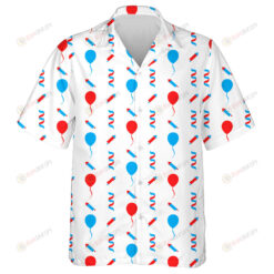 Decorative Texture For Independence Day Of America Pattern Hawaiian Shirt