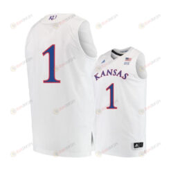 Dedric Lawson 1 Kansas Jayhawks Basketball Men Jersey - White