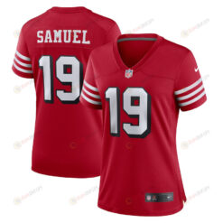 Deebo Samuel 19 San Francisco 49ers Women's Alternate Team Game Jersey - Scarlet