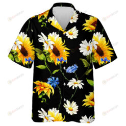 Deep Beauty Of Sunflowers Chamomile Camomile Hawaiian Shirt