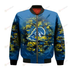 Delaware Blue Hens Bomber Jacket 3D Printed Camouflage Vintage