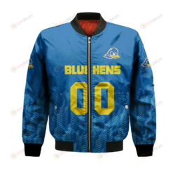 Delaware Blue Hens Bomber Jacket 3D Printed Team Logo Custom Text And Number