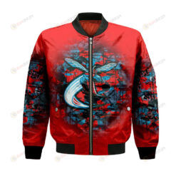 Delaware State Hornets Bomber Jacket 3D Printed Camouflage Vintage