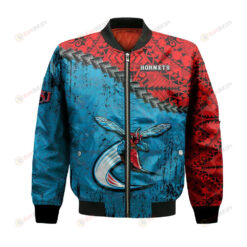 Delaware State Hornets Bomber Jacket 3D Printed Grunge Polynesian Tattoo