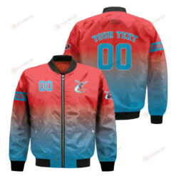 Delaware State Hornets Fadded Bomber Jacket 3D Printed