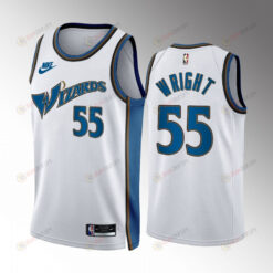 Delon Wright 55 Washington Wizards 2022-23 Classic Edition White Jersey