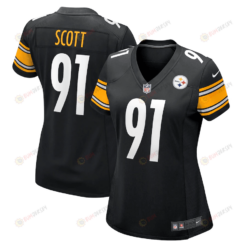 Delontae Scott Pittsburgh Steelers Women's Game Player Jersey - Black