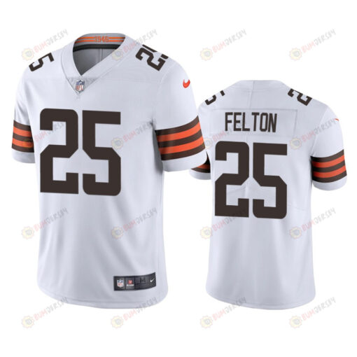 Demetric Felton 25 Cleveland Browns White Vapor Limited Jersey