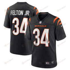 Demetric Felton Jr. 34 Cincinnati Bengals Men's Team Game Jersey - Black