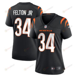 Demetric Felton Jr. 34 Cincinnati Bengals Women's Game Jersey - Black