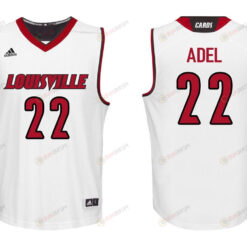 Deng Adel 22 Louisville Cardinals College Basketball Men Jersey - White