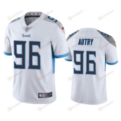 Denico Autry 96 Tennessee Titans White Vapor Limited Jersey