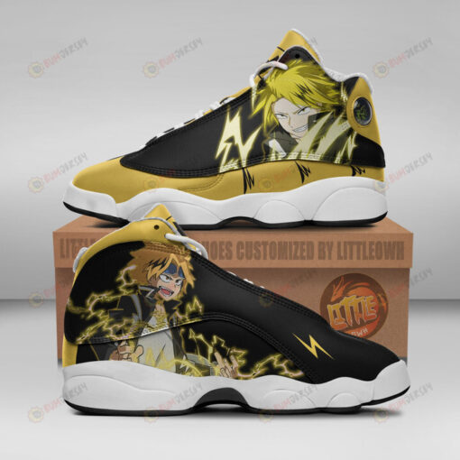 Denki Kaminari Shoes My Hero Academia Anime Air Jordan 13 Shoes Sneakers