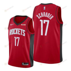 Dennis Schroder 17 Houston Rockets Icon Edition Red Jersey 2022 Trade - Men Jersey