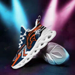 Denver Broncos Big Logo 3D Max Soul Sneaker Shoes In Blue