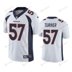 Denver Broncos Billy Turner 57 White Vapor Limited Jersey - Men's