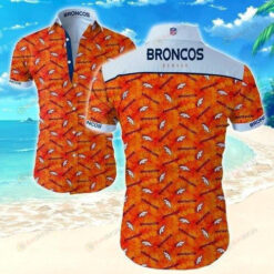 Denver Broncos Classic Premium Curved Hawaiian Shirt