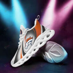 Denver Broncos Curve Line 3D Max Soul Sneaker Shoes