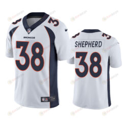 Denver Broncos Darrius Shepherd 38 White Vapor Limited Jersey