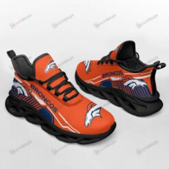 Denver Broncos Horse Logo Orange 3D Max Soul Sneaker Shoes