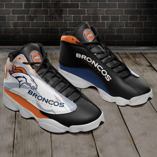 Denver Broncos In Black Air Jordan 13 Shoes Sneakers