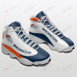 Denver Broncos In Blue And Orange Air Jordan 13 Shoes Sneakers