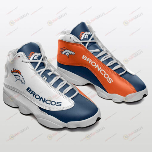 Denver Broncos In Orange And Blue Air Jordan 13 Shoes Sneakers