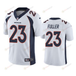 Denver Broncos Kyle Fuller 23 White Vapor Limited Jersey