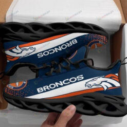 Denver Broncos Logo Blue 3D Max Soul Sneaker Shoes