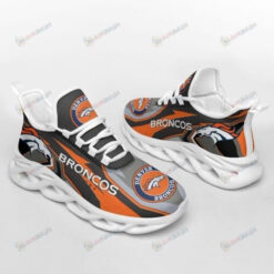 Denver Broncos Logo Lightening Pattern 3D Max Soul Sneaker Shoes