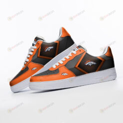 Denver Broncos Logo Pattern Air Force 1 Printed In Orange