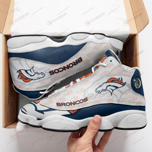 Denver Broncos Logo Pattern Air Jordan 13 Shoes Sneakers